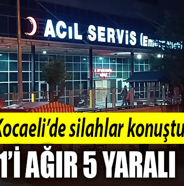 kocaeli silah yaralama