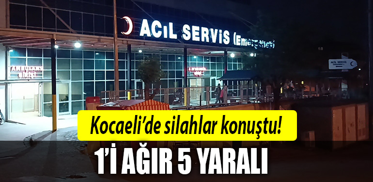 kocaeli silah yaralama