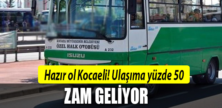 kocaeli ulaşım zam