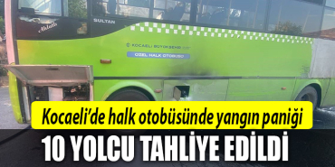 kocaeli yangın halk otobüsü