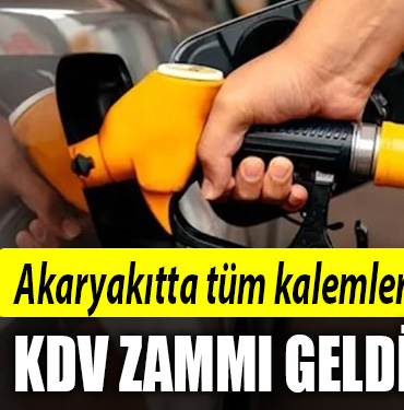 Benzin LPG Motorin KDV zammı