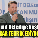 CHP Kocaeli İl Başkanı Bülent Sarı İzmit Belediye Başkanı Fatma Kaplan Hürriyet' i tekrardan tebrik ediyorum