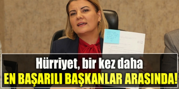 İzmit Belediye Başkanı Fatma Kaplan Hürriyet, bir kez daha en başarılı başkanlar arasında!