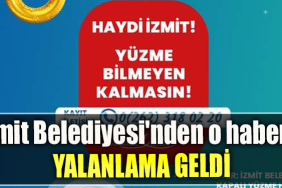 İzmit Belediyesi'nden o habere yalanlama geldi