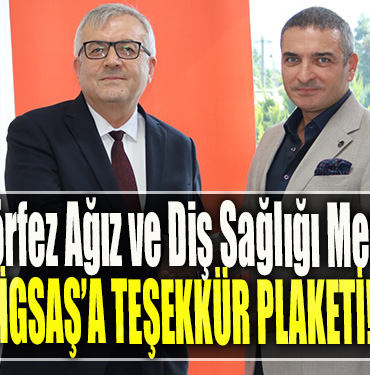 Kocaeli Körfez Ağız ve Diş Sağlığı Merkezi’nden İGSAŞ’a Teşekkür Plaketi!