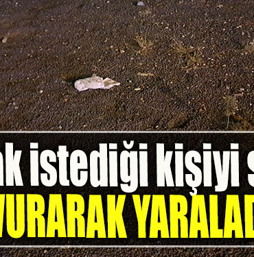 Kocaeli' de Çakmak istediği kişiyi silahla vurarak yaraladı