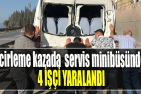 Kocaeli' de Zincirleme kazada servis minibüsündeki 4 işçi yaralandı