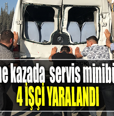 Kocaeli' de Zincirleme kazada servis minibüsündeki 4 işçi yaralandı