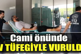 Kocaeli' de cami önünde av tüfeğiyle vuruldu