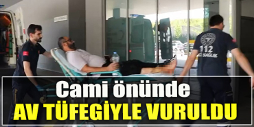 Kocaeli' de cami önünde av tüfeğiyle vuruldu