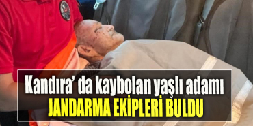 Kocaeli' de kaybolan yaşlı adamı jandarma ekipleri buldu