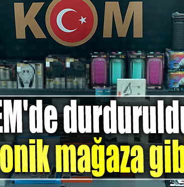 TEM'de durduruldu Elektronik mağaza gibi araç