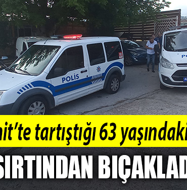 izmit sırtından bıçakladı
