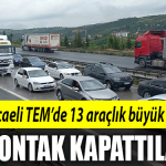 kocaeli 13 araca kaza