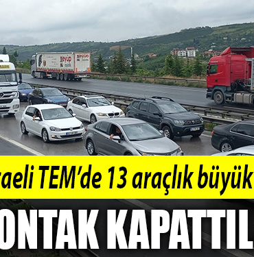 kocaeli 13 araca kaza