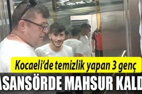 kocaeli asansörde mahsur kaldılar