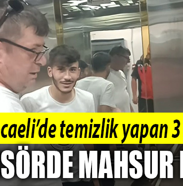 kocaeli asansörde mahsur kaldılar