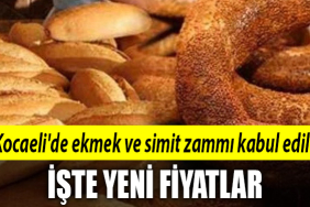 kocaeli ekmek simit zam