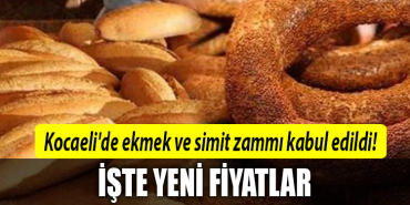 kocaeli ekmek simit zam