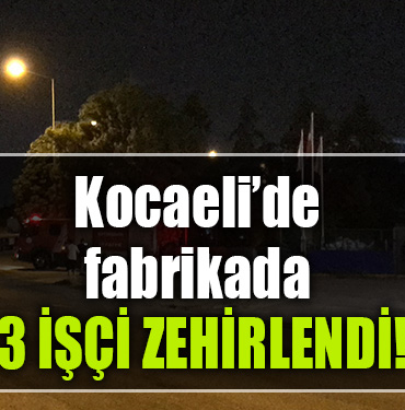 kocaeli fabrika işçi zehirlenme