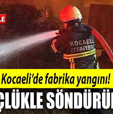 kocaeli fabrika yangını