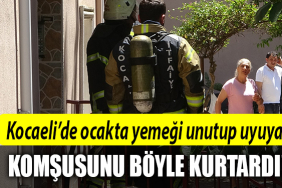 kocaeli komşusunu kurtardı