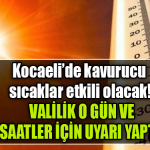 kocaeli sıcak