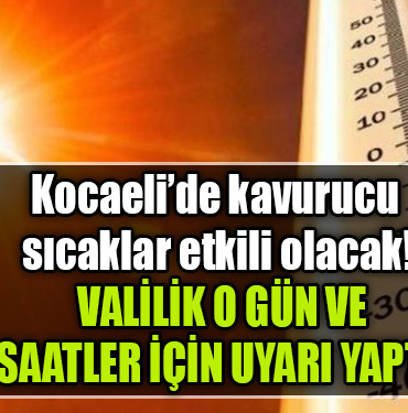 kocaeli sıcak
