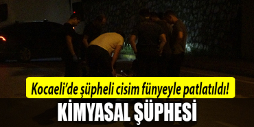 kocaeli şüpheli cisim