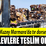 kocaeli tır dorsesi alevlere