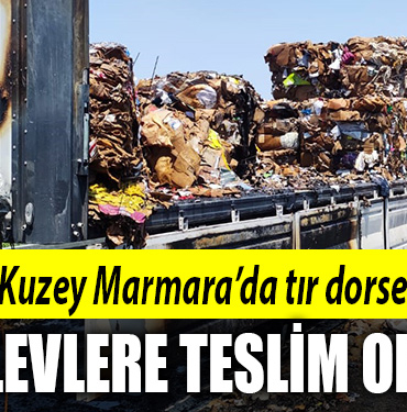 kocaeli tır dorsesi alevlere