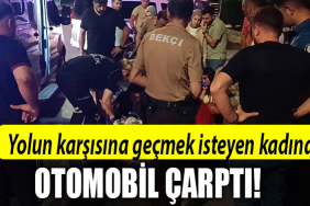 kocaeli yolun karşısına geçen kadına otomobi lçarptı