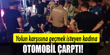 kocaeli yolun karşısına geçen kadına otomobi lçarptı