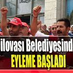 AKP' li Dilovası Belediyesinde işçiler eyleme başladı