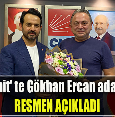 CHP İzmit' te Gökhan Ercan adaylığını resmen açıkladı