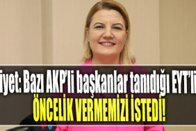 İzmit Belediye Başkanı Fatma Kaplan Hürriyet Bazı AKP’li başkanlar tanıdığı EYT’lilere öncelik vermemizi istedi!