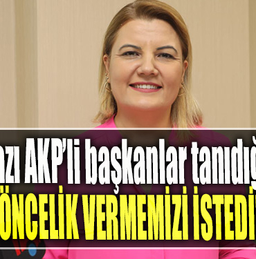 İzmit Belediye Başkanı Fatma Kaplan Hürriyet Bazı AKP’li başkanlar tanıdığı EYT’lilere öncelik vermemizi istedi!