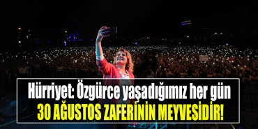 İzmit Belediye Başkanı Fatma Kaplan Hürriyet Özgürce yaşadığımız her gün 30 Ağustos zaferinin meyvesidir!