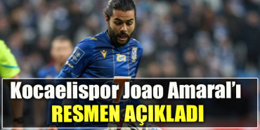 Joao Amaral Kocaelispor kadrosunda