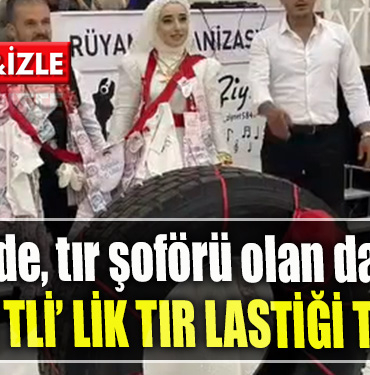 Kocaeli Gebze’de, tır şoförü olan damada 16 bin TL’lik tır lastiği takıldı