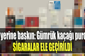 Kocaeli' de 2 iş yerine baskın Gümrük kaçağı purolar, sigaralar ele geçirildi