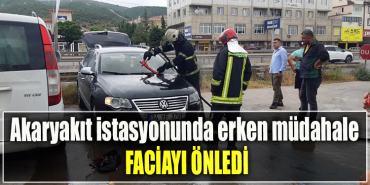Kocaeli' de Akaryakıt istasyonunda erken müdahale faciayı önledi
