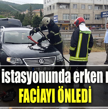 Kocaeli' de Akaryakıt istasyonunda erken müdahale faciayı önledi