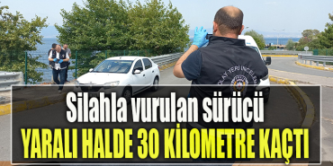 Kocaeli' de Arkadaşı tarafından silahla vurulan sürücü, yaralı halde 30 kilometre kaçtı
