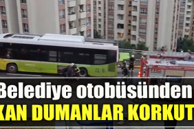 Kocaeli' de Belediye otobüsünden çıkan dumanlar korkuttu