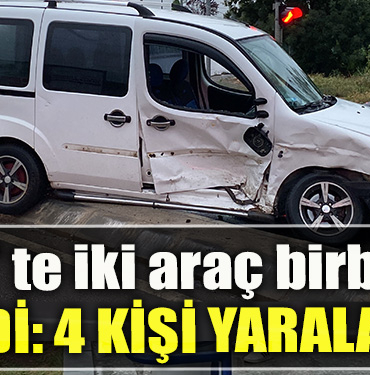 Kocaeli'de ticari taksi ile hafif ticari araç çarpıştı 4 yaralı