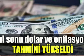 Yıl sonu dolar ve enflasyon tahmini yükseldi