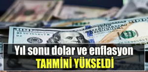 Yıl sonu dolar ve enflasyon tahmini yükseldi
