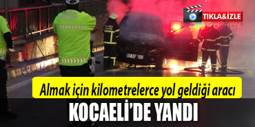 kocaeli araç yangın