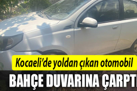 kocaeli duvara çarpan araç